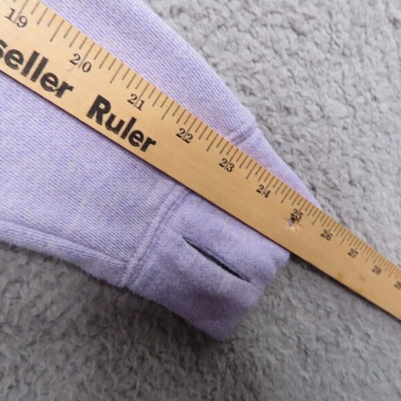 Vineyard Vines Sweatshirt Small Purple Cowl Neck Thumbholes Distressed Pullover - Picture 8 of 10